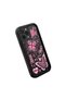 iPhone 15 Pro Max Compatible Black Silicone Cute Butterfly Pattern Lens Protection Phone Case - 4