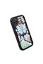 Realme C25 Compatible Black Silicone Lily and Butterfly Patterned Elegan Styles Phone Case - 3