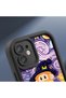iPhone 16E Compatible Black Silicone Van Gogh Starry Night Pattern Anti-Slip Phone Case - 7