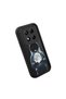 Redmi Note 14 Pro Compatible Black Silicone Astronaut and Moon Pattern Lens Protection Phone Case - 3