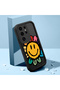 Samsung Galaxy S25 Ultra Compatible Black Silicone Fun Pattern Shock Absorbing Phone Case - 2