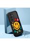 Samsung Galaxy A25 Compatible Black Silicone Fun Patterned Shock Absorbing Phone Case - 2