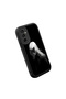 Samsung Galaxy M23 Compatible Black Silicone Anime Style Patterned Lens Protection Phone Case - 3