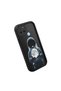 Realme C21Y Compatible Black Silicone Astronaut and Moon Pattern Lens Protection Phone Case - 3