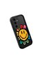 Samsung Galaxy S24 Fe Compatible Black Silicone Fun Patterned Shock Absorbing Phone Case - 3