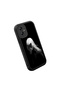 Samsung Galaxy A04E Compatible Black Silicone Anime Style Patterned Lens Protection Phone Case - 3