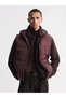 Mg trenden burgundy standard mold Hooded men's inflatable vest