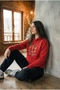 New Year Special Unisex Printed Red Tracksuit Set - 5