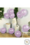 20 Pieces Metallic Lilac Balloon Background Balloon Birthday Decoration - 3