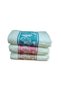 Loseta Asorti Cotton Hand and Face Towel 50×80 cm – Colorful & Patterned 3 Pieces Pink-Mint-Beige