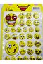3D Embossed Emoji Sticker Set - Smiley Face Sticker for Teachers, Students, and Children - 2