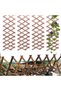 OneDcor Expandable Wooden Garden Fence – Portable Wicker Fence for Home