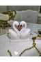 Napkin Holder, Decorative Stylish Table Presentation Napkin, Swan Figured Napkin Stand, Tabletop Design - 4