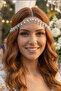 Crystal Detailed Elegant Headpiece Bridal Accessory Headband Engagement Wedding - 4
