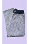 Gray Unisex Regular Fit Hidden Pocket Lace-Up Navy Blue Cuffed Sweatpants - 4