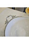 26 cm Cast Metal Frame Porcelain Bowl with Legs Silver - 7
