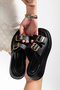 Duz Double Buckle Soft Sole Daily Women's Slippers Z002
