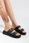 Duz Double Buckle Soft Sole Daily Women's Slippers Z002 - 3