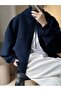 Women's Oversize Zippered Jacket - 5