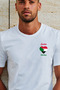 Sudan Khartoum Heart Flag Logo White T-Shirt - 2