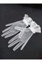Bella Bridal Gloves Short White - 3