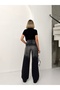 High Waist Full Fit Loose Leg Pants - 7