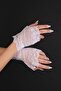 Half Finger Bridal Gloves and Bridal Cap - 6