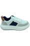 Bdl107 Men's White-Navy Blue (40-44) Casual Sports Shoes