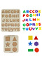 Turkish Alphabet and Geometric Shapes - Educational Wooden Bultak Puzzle - 2