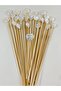 No:94 - 25Pcs 15cm Cocktail Long Toothpicks and Stirrers - Baroque Heart Pearl 10mm - 2