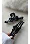 Women's 2-Piece Hair Clip Bow Model Black Unbreakable Plastic - 5