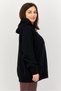 Women Oversized Fit Long Sleeve Outdoor Hoodie, Black - 2