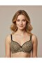 Silicone Supported Leopard Pattern Bra