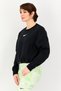 Women Sportswear Fit Long Sleeve Outdoor Sweatshirt, Black - 2