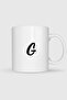كوب بطبعة حرف G