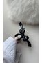 Women'S, Shiny Bow Hair Clip Model Hair Accessories Black