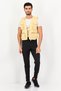 Men Sportswear Fit Sleeveless Outdoor Gilet Jacket, Beige - 4