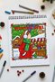 Winter Girl - 21X21 cm Coloring Book, for Children and Adults - 2