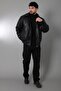 Winter Filled Fur Inside O Oversized Faux Leather Coat Kmd_50502