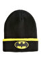 Batman Logo Black Yellow Beanie Winter 3-6 Years