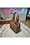 Women's Tan Waterproof Quilted Shoulder & Handbag – 3 Compartments Long Strap (30X25X12 cm) - 6