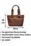 Women's Tan Waterproof Quilted Shoulder & Handbag – 3 Compartments Long Strap (30X25X12 cm) - 8