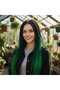 Synthetic Ombre Hair for African Braiding and Rasta - Black / Dark Green / Light Green