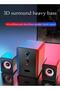 Computer Speaker, Home Desktop Bluetooth Speaker Three Piece Set