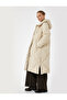 Hooded Zippered Long Sleeve Water Repellent Extra Long Quilted O Oversized Puffer Anorak Coat