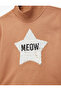 Cotton Long Sleeve Mock Neck Sequined Fleece-Lined Sweatshirt - 3