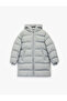 Long Sleeve Zippered Oversized Hooded Long Puffer Coat