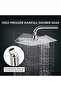8 inch Rain Shower Head 8inch Large Top Spray Square Shower Head 304 Stainless Steel Ultra-Thin Powe - 4