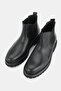 Men's Black Genuine Natural Leather Chelsea Boots Size 39-45-46 - 2