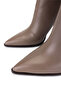 Women's Genuine Leather Mink Heeled Boots - 3